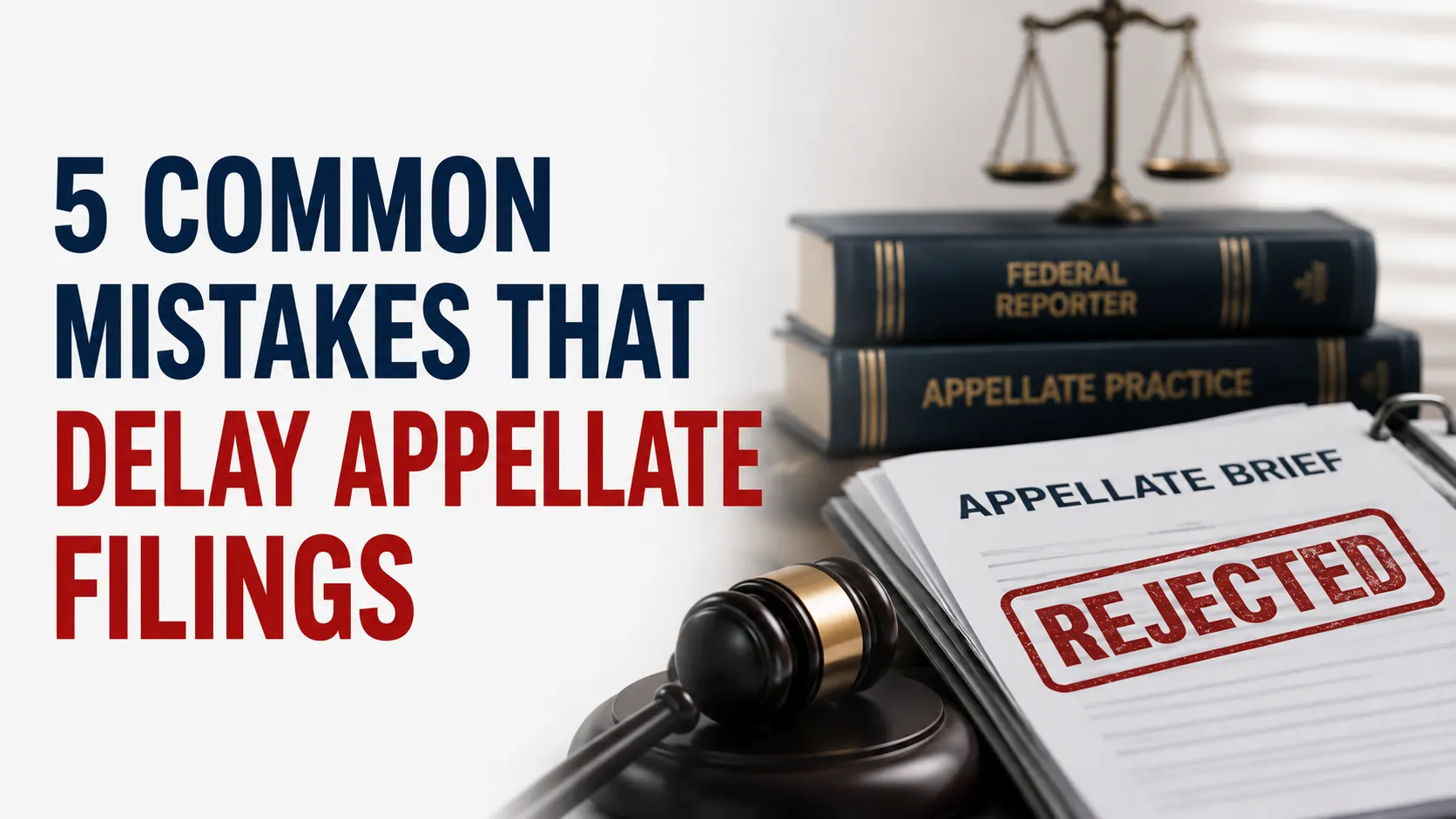 5 Common Mistakes That Delay Appellate Filings
